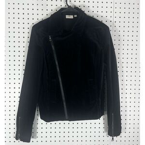 AG Adriano Goldschmied velour moto blazer jacket